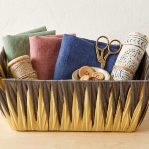 Handwoven Decorative Storage Basket for Home Décor & Organizing | Stylish Multipurpose Basket – Jazkaa