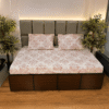 Abstract, havana fitted pure cotton bedsheet