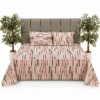 Abstract wavy stripe pure cotton king size bedsheet Abstract wavy stripe pure cotton king size bedsheet