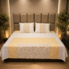 Botanical Panel Design Jazka 459 pure cotton king size bedsheet