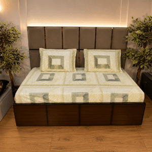 Boxed, havana fitted pure cotton bedsheet