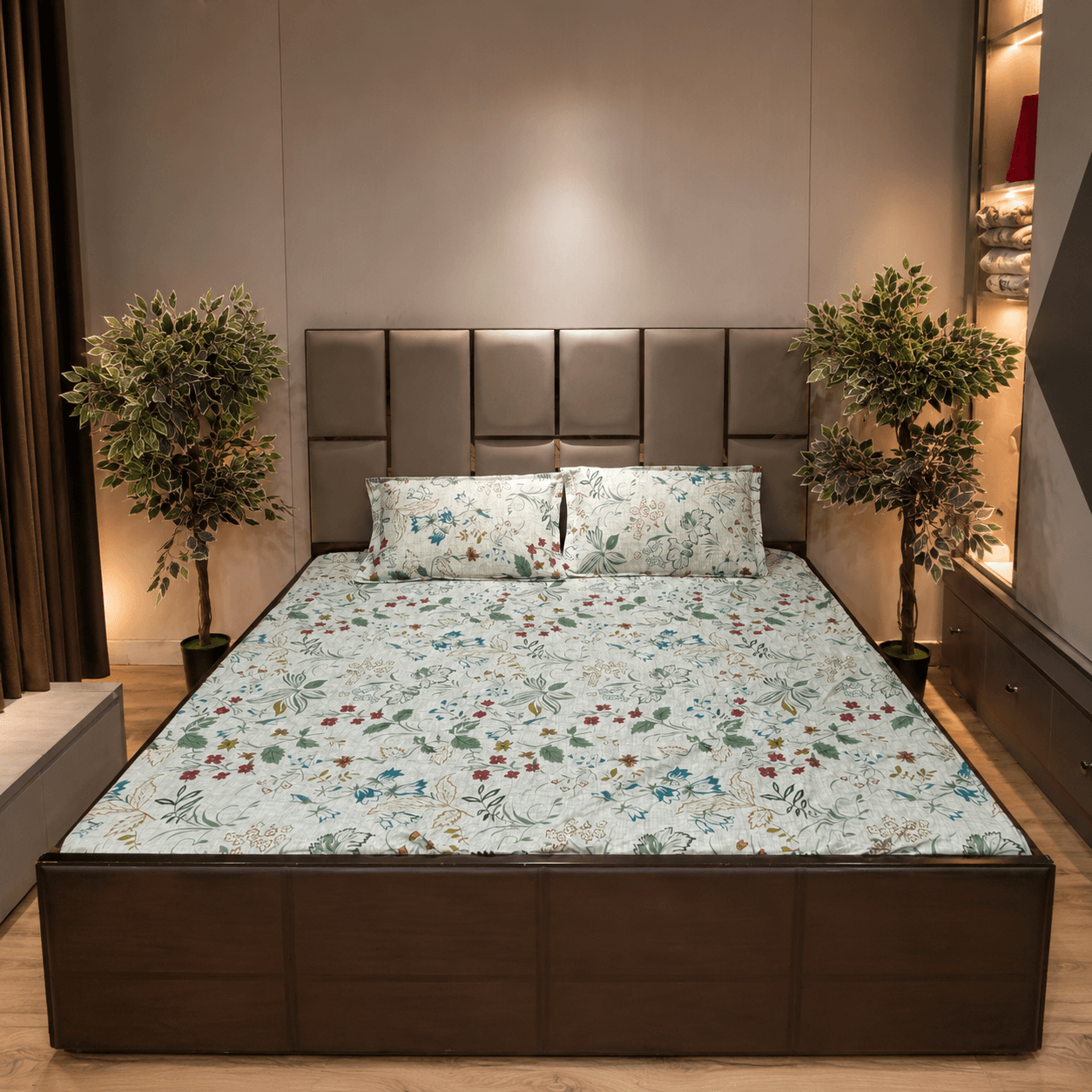 Brick Bloom sparsh pure cotton bedsheet