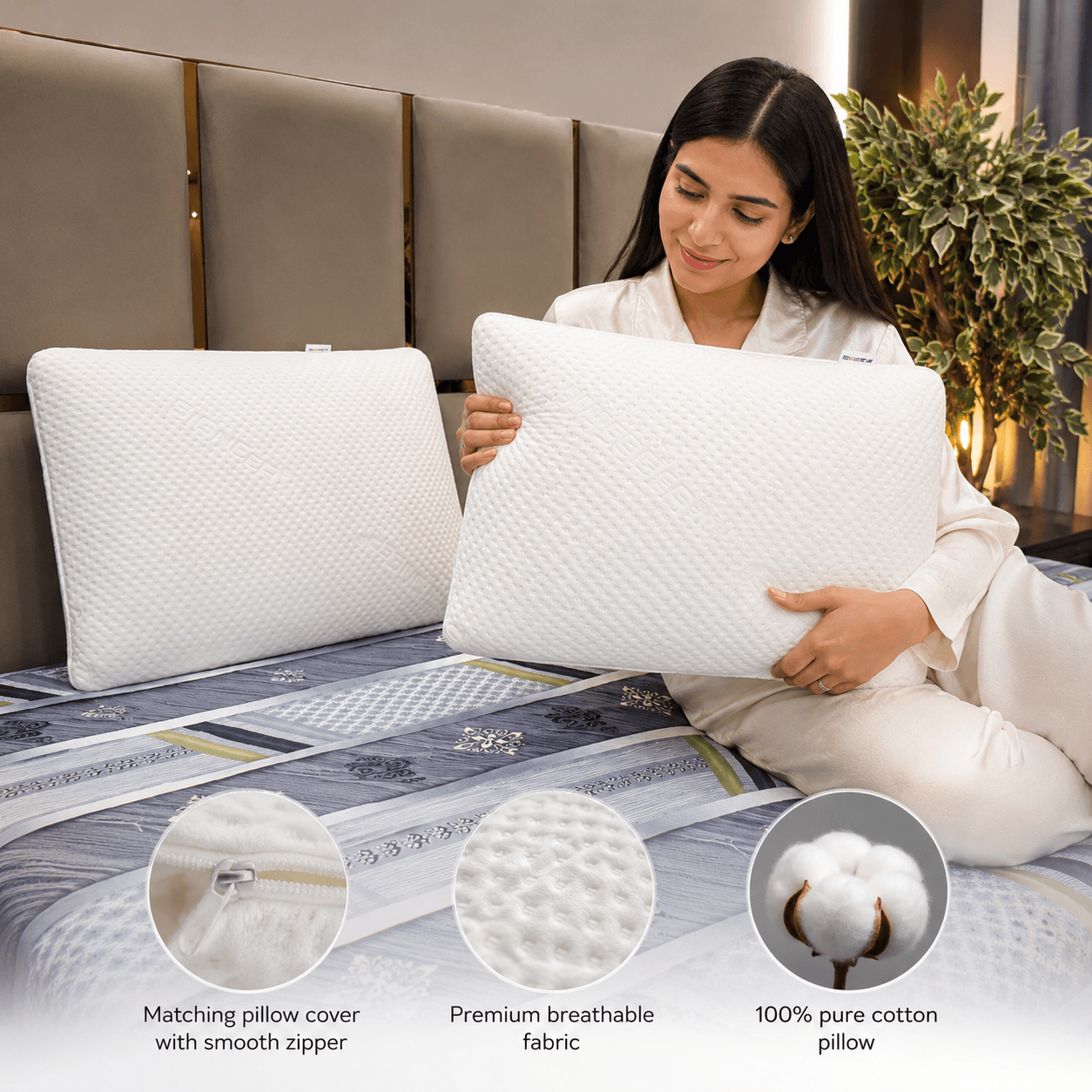 Slim Memory Foam Pillow