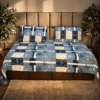 Bold Floral Blue Bonanza bedsheet