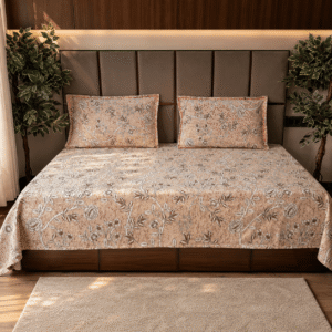 Bold Floral Red Bonanza bedsheet