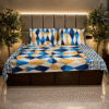 Mosaic Blue Bonanza bedsheet