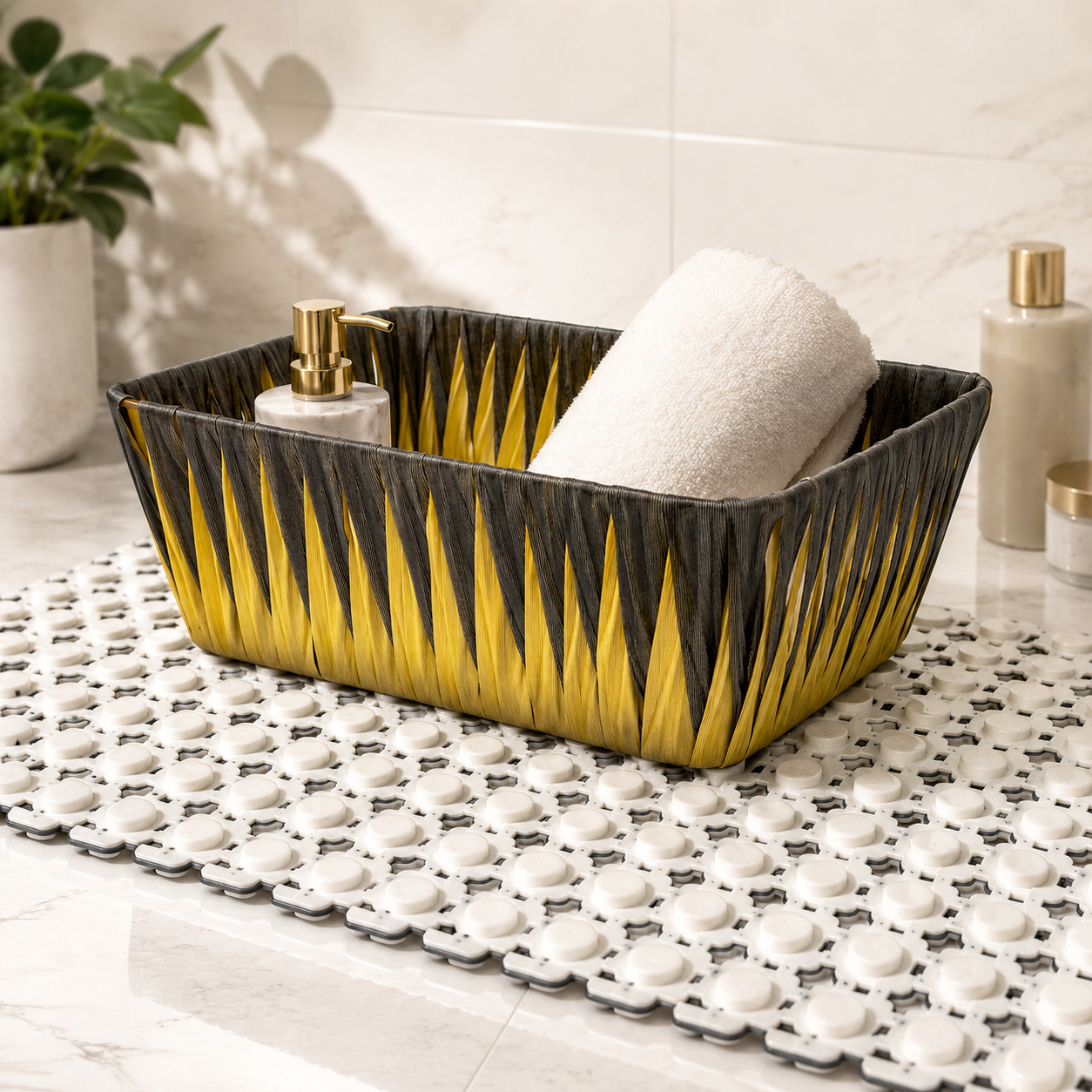 Handwoven Decorative Storage Basket for Home Décor & Organizing | Stylish Multipurpose Basket – Jazkaa