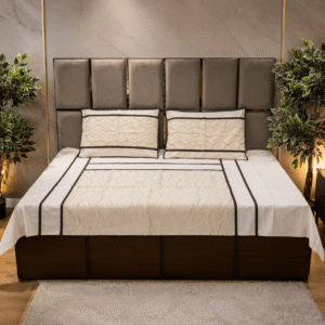 Diamond Zigzag JAZKAA 458 pure cotton Queen Size Bedsheet