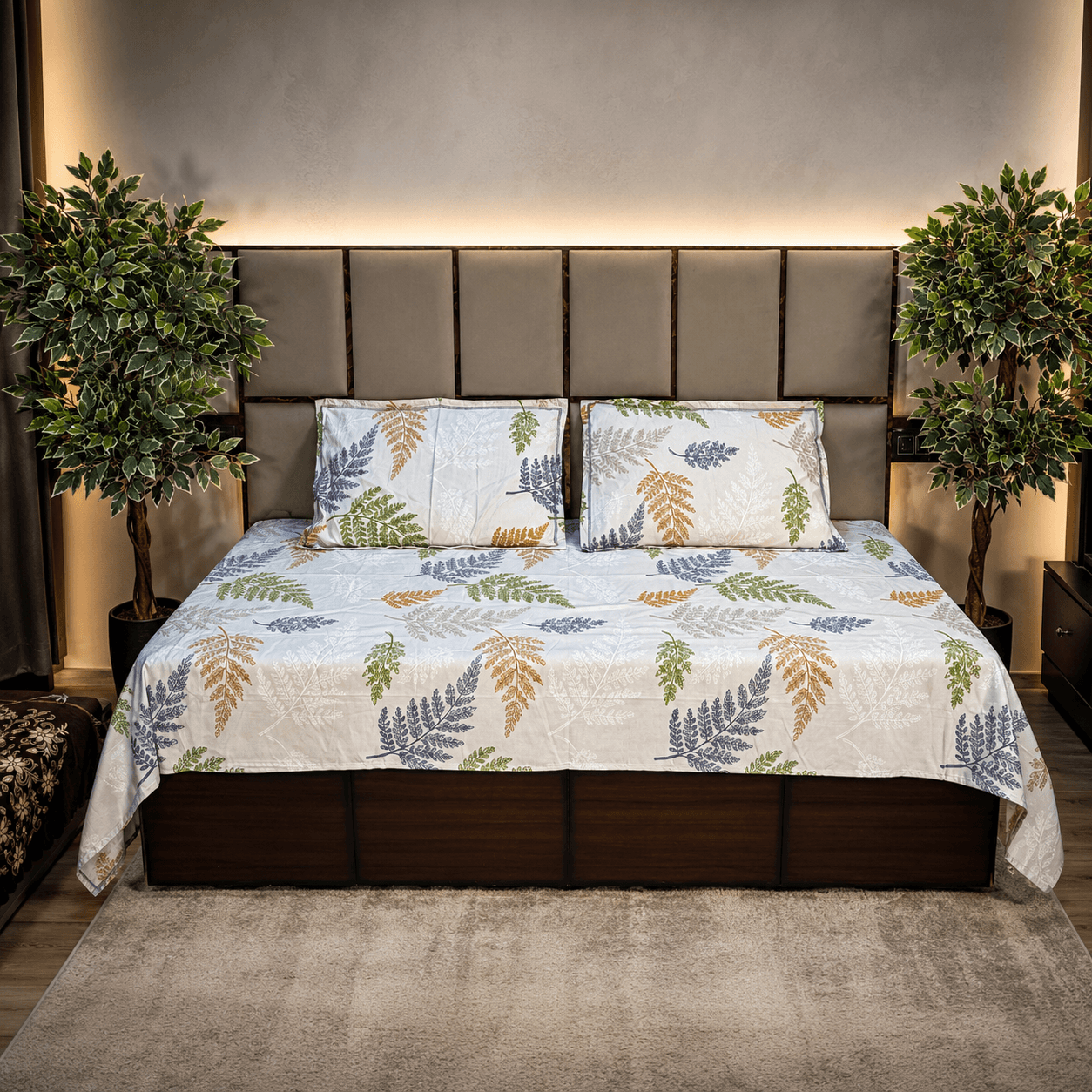 fern forest Bluebell Bedsheet