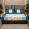 Floral Panel Design Jazka 459 pure cotton king size bedsheet