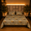 Geometric Maze Erina pure cotton kingsize bedsheet Geometric Maze Erina pure cotton kingsize bedsheet
