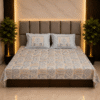 Geometric Motif Blue pure cotton king size bedsheet