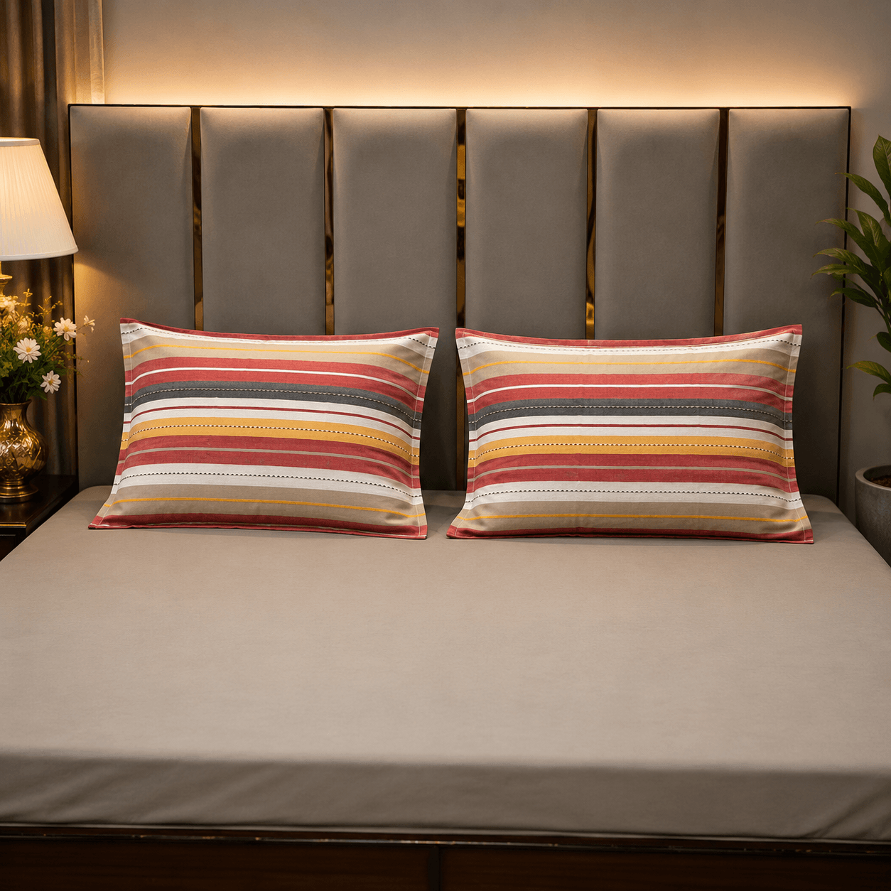 Horizontal Stripe 3280 pure cotton Pillow Cover Horizontal Stripe 3280 pure cotton Pillow Cover