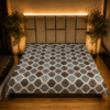 Jaipuri Floral Ogee cotton viscose mix double bed quilt Jaipuri Floral Ogee cotton viscose mix double bed quilt