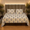 Leaf, havana fitted pure cotton bedsheet