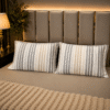 Multi Stripe Grey 3280 pure cotton Pillow Cover Multi Stripe Grey 3280 pure cotton Pillow Cover
