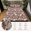 Muted Maroon Garden sparsh pure cotton bedsheet