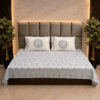 Ornate Tile Blue pure cotton king size bedsheet