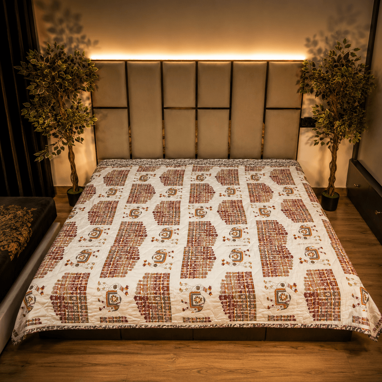 Sanganeri Block Print pure cotton jaipuri quilt Sanganeri Block Print pure cotton jaipuri quilt