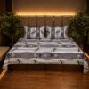 Striped Grey Moris pure cotton bedhseet