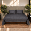 Textured Solid 734 pure cotton bedsheet