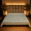 Vintage Paisley Blue Ac Quilt Single Bed Vintage Paisley Blue Ac Quilt Single Bed