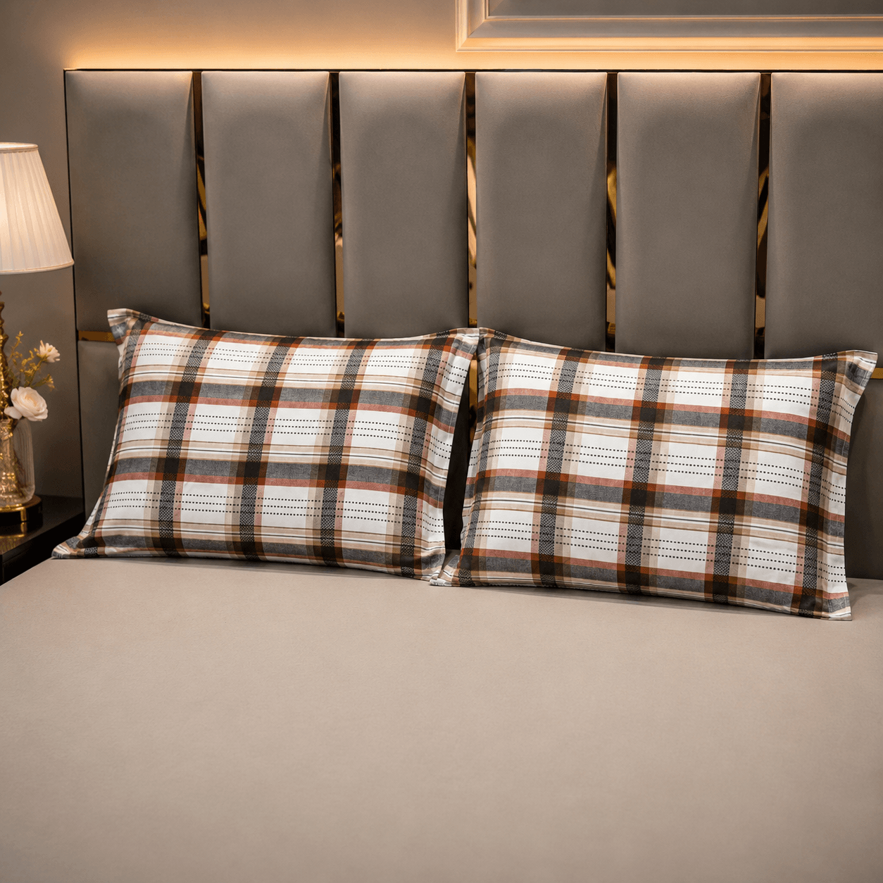 checkered 3280 pure cotton Pillow Cover checkered 3280 pure cotton Pillow Cover