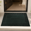 green welcome floor mat placed green welcome floor mat placed