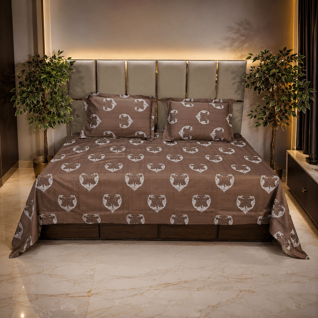 indian motif pattern 734 pure cotton bedsheet