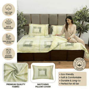 Boxed Havana cotton bedsheet