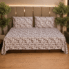 Chintz floral pure cotton king size bedsheet