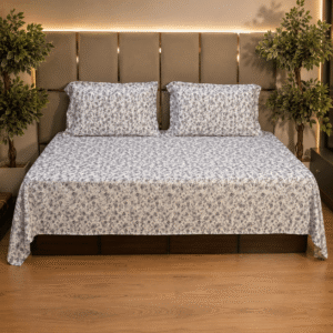 Calico floral pure cotton king size bedsheet
