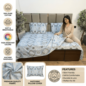 Denim Havana cotton bedsheet