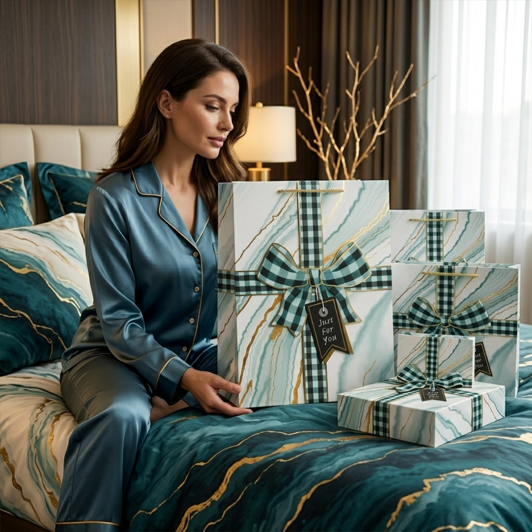 Teal Marble with Gold Veins paper gift bags Teal Marble with Gold Veins paper gift bags