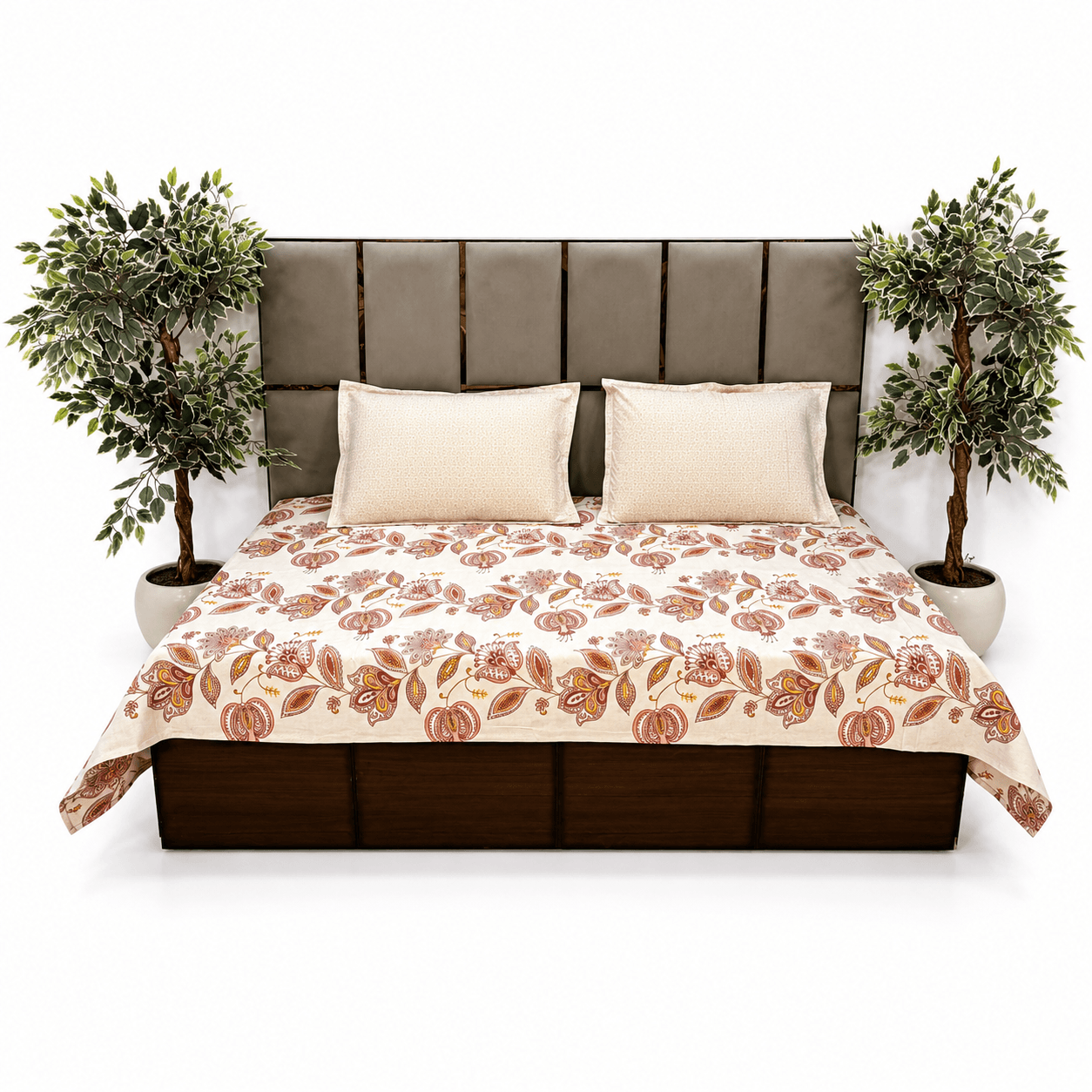Autumn Blossom Ivory 5435 pure cotton kingsize bedsheet Autumn Blossom Ivory 5435 pure cotton kingsize bedsheet