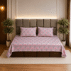 Blush Lotus Garden 5435 pure cotton kingsize bedsheet