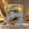 Silver Grey Tropical Gold paper gift bag Silver Grey Tropical Gold paper gift bag