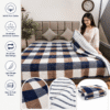 Navy Blue Checks Soft touch ac quilts