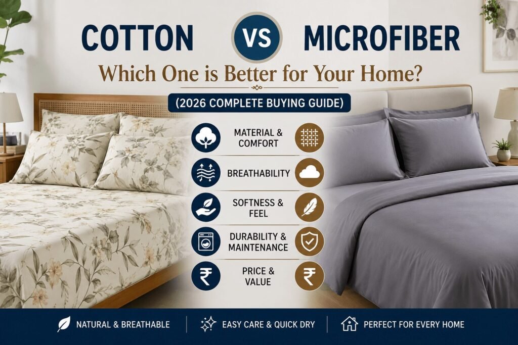 Cotton vs Microfiber Bedsheets: Which One Should You Choose?