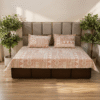 Desert Tribal Beige 5435 pure cotton kingsize bedsheet