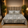 Jaipuri Horse Grey Rangmahal Pure Cotton Bedsheet