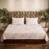 Arctic Marble Marble Print Bedsheet with matching pillow Cover