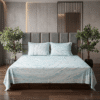 Ocean Mist Marble Print Bedsheet with matching pillow Cover
