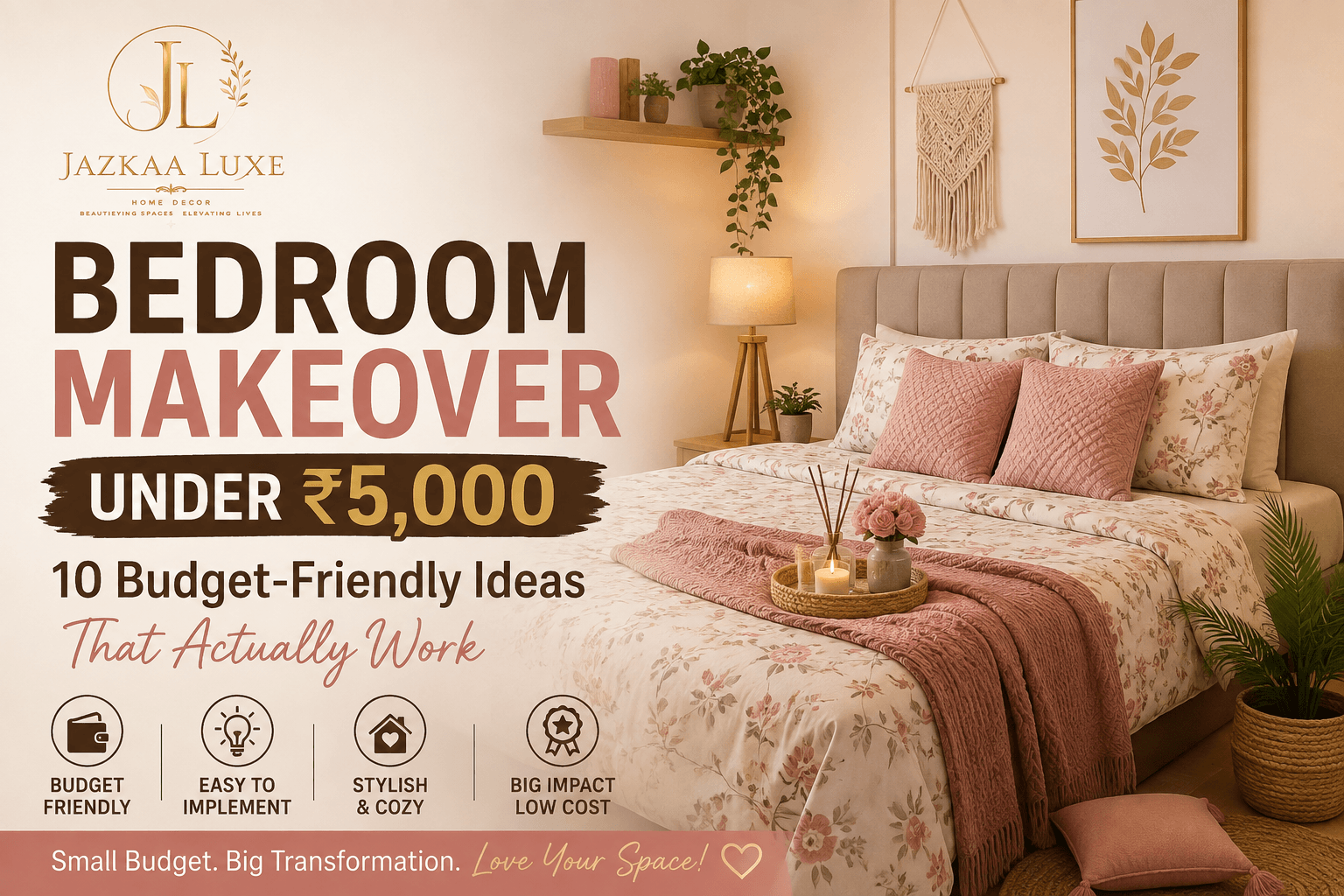 Bedroom Makeover Under ₹5,000: 10 Budget-Friendly Ideas That Actually Work