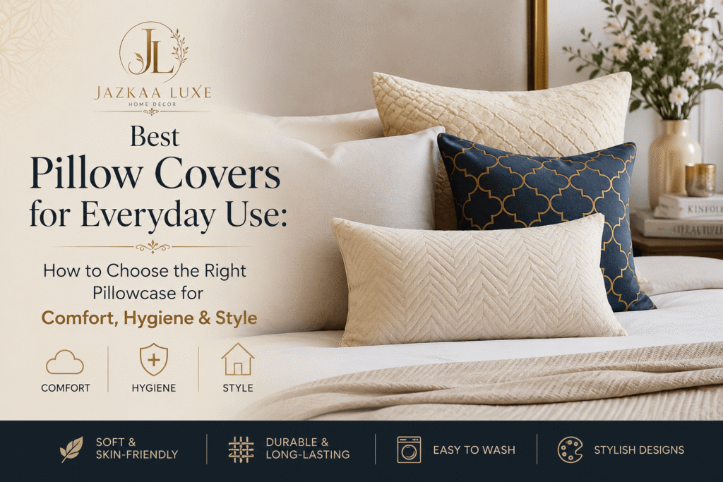 Best Pillow Covers for Everyday Use: How to Choose the Right Pillowcase for Comfort, Hygiene & Style