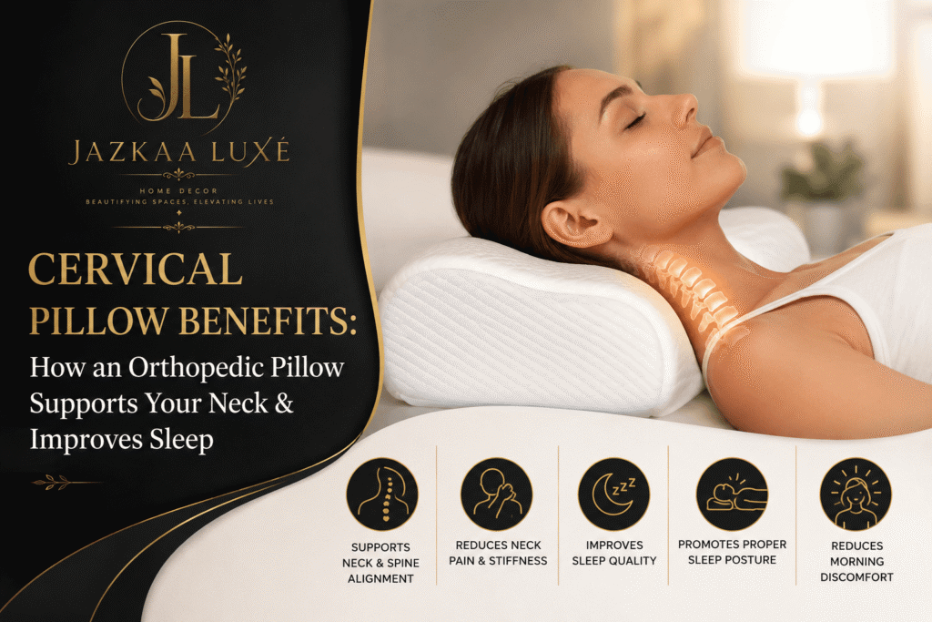 Cervical Pillow Benefits: How an Orthopedic Pillow Supports Your Neck & Improves Sleep