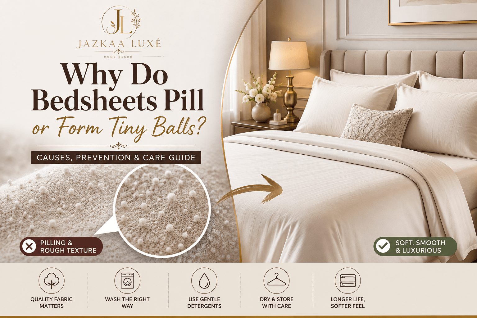 Why Do Bedsheets Pill or Form Tiny Balls? Causes, Prevention & Care Guide