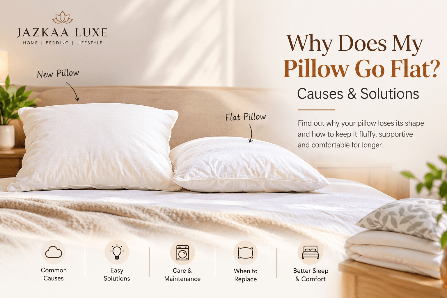Why Does My Pillow Go Flat? Causes & Solutions